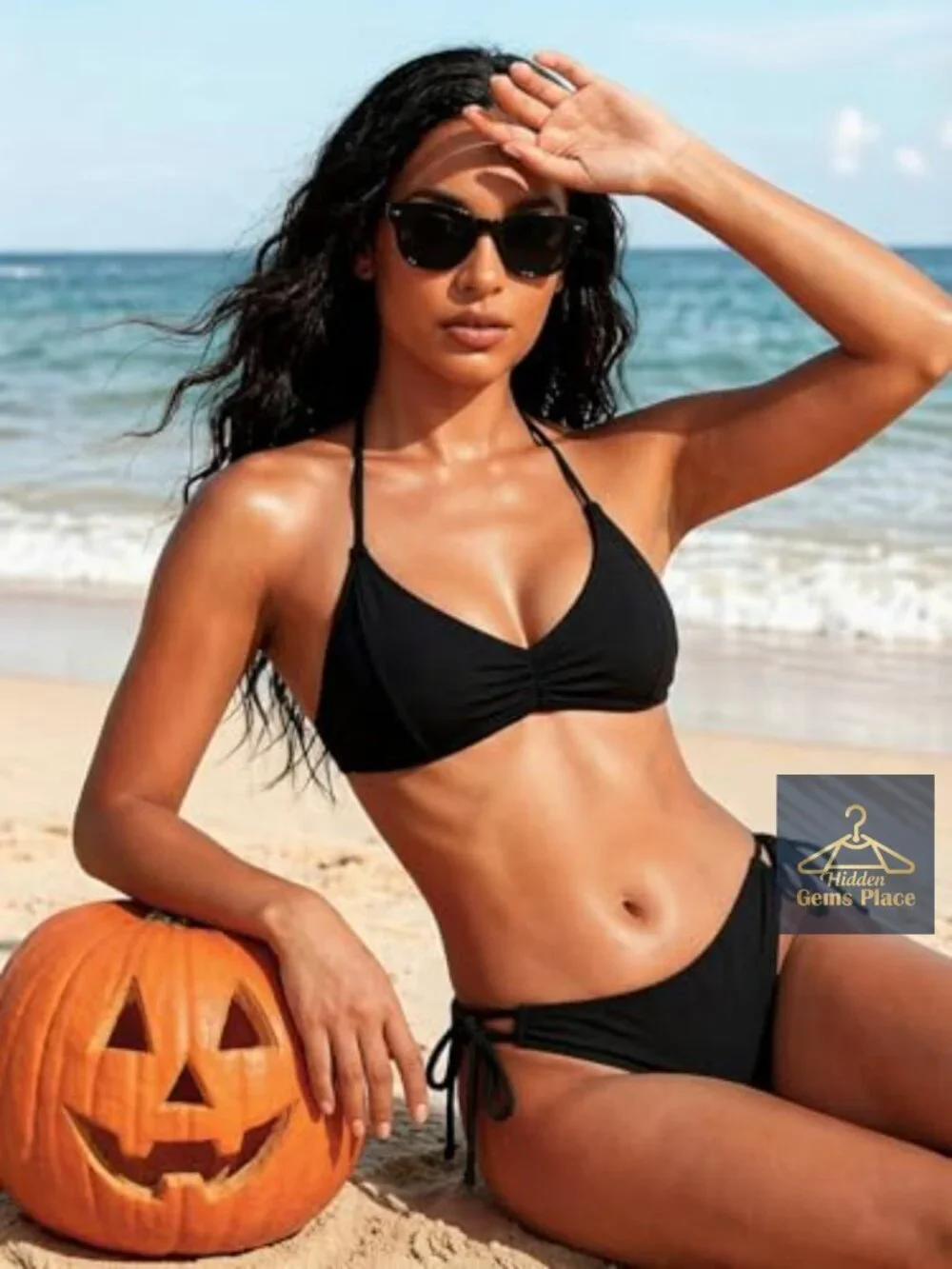 String Tie Side Bikini Bottoms Low Rise Adjustable Moderate Coverage Swimsuit